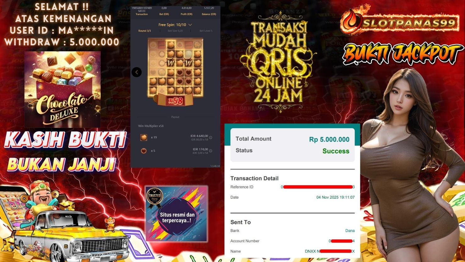 SLOTPANAS99 JACKPOT SLOT CHOCOLATE DELUXE